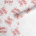 Бумага упаковочная крафтовая Happy new year, 70×100 см