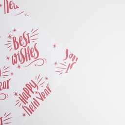 Бумага упаковочная крафтовая Happy new year, 70×100 см