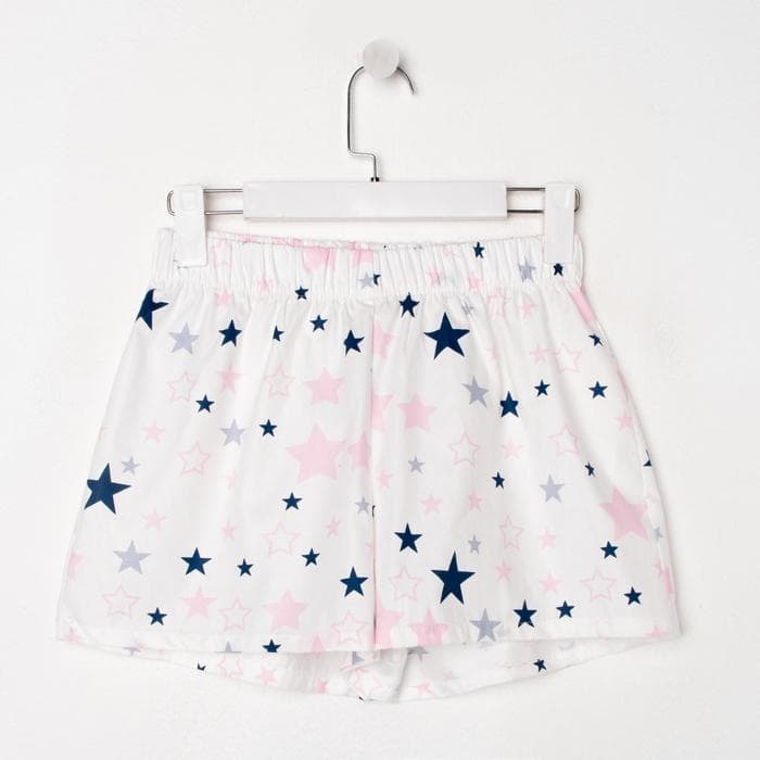 Шорты женские KAFTAN Pink stars, размер 40-42, белые