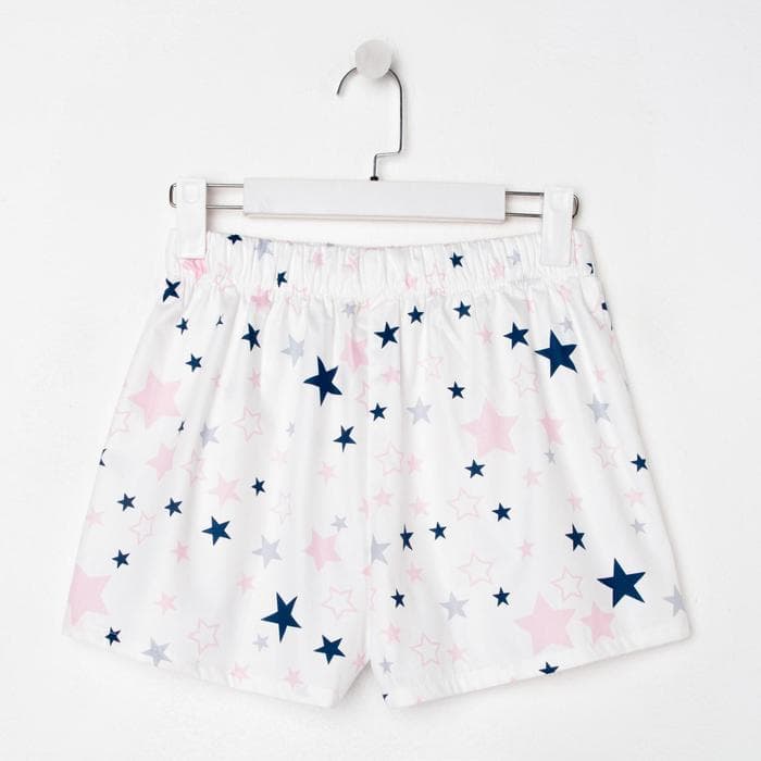 Шорты женские KAFTAN Pink stars, размер 40-42, белые