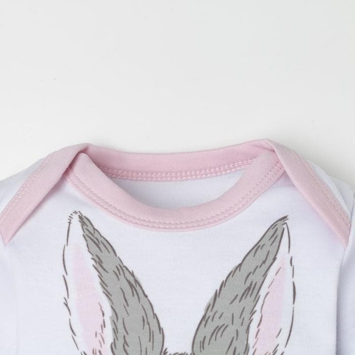 Костюм для девочки (боди, штаны, шапочка) «Крошка Я. Зайчик», рост 80-86 см