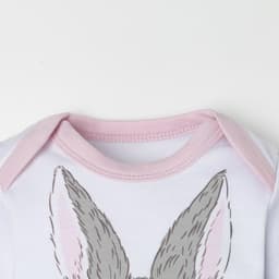 Костюм для девочки (боди, штаны, шапочка) «Крошка Я. Зайчик», рост 80-86 см