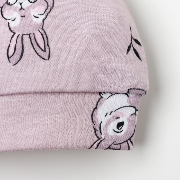 Костюм для девочки (боди, штаны, шапочка) «Крошка Я. Зайчик», рост 80-86 см