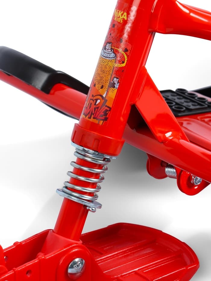 Снегокат «Тимка спорт 4-1 Граффити», ТС4-1/GR, со спинкой и ремнём безопасности