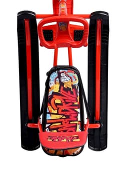 Снегокат «Тимка спорт 4-1 Граффити», ТС4-1/GR, со спинкой и ремнём безопасности