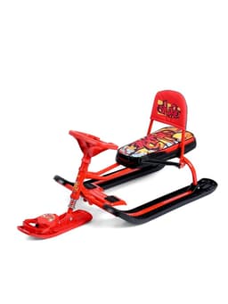 Снегокат «Тимка спорт 4-1 Граффити», ТС4-1/GR, со спинкой и ремнём безопасности