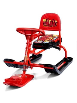 Снегокат «Тимка спорт 4-1 Граффити», ТС4-1/GR, со спинкой и ремнём безопасности
