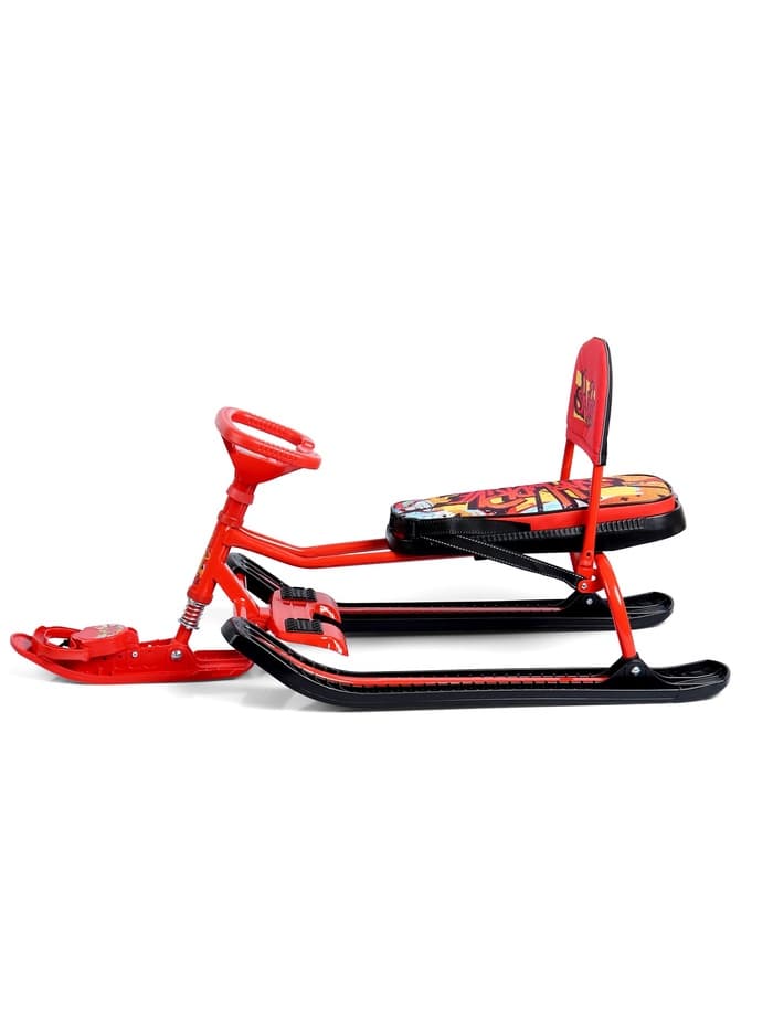 Снегокат «Тимка спорт 4-1 Граффити», ТС4-1/GR, со спинкой и ремнём безопасности