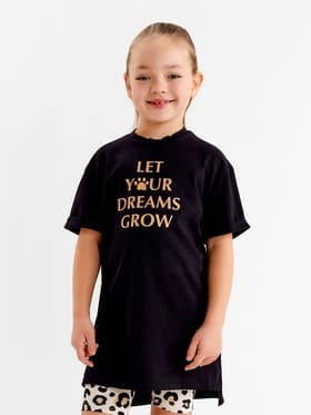 Футболка для девочки KAFTAN: Trendy, чёрная, размер 28 (86-92 см)
