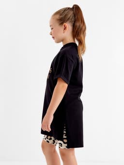 Футболка для девочки KAFTAN: Trendy, чёрная, размер 28 (86-92 см)