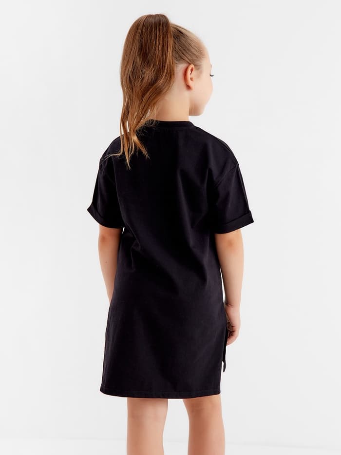 Футболка для девочки KAFTAN: Trendy, чёрная, размер 28 (86-92 см)