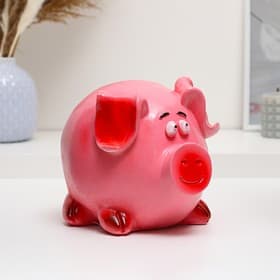 Копилка для денег «Свинка классика», гипс, 15×14 см
