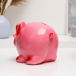 Копилка для денег «Свинка классика», гипс, 15×14 см