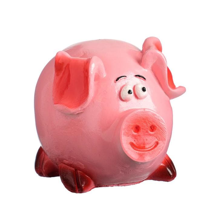 Копилка для денег «Свинка классика», гипс, 15×14 см
