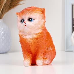 Копилка для денег «Котенок рыжий», гипс, 16×12 см