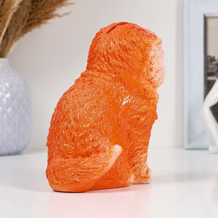 Копилка для денег «Котенок рыжий», гипс, 16×12 см