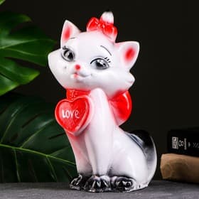 Копилка для денег «Кошка LOVE», гипс, 26×14 см