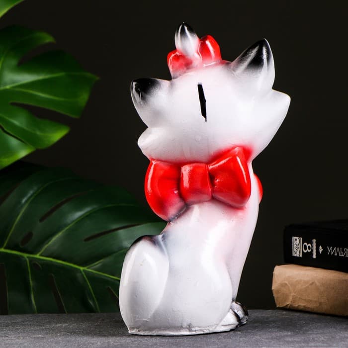 Копилка для денег «Кошка LOVE», гипс, 26×14 см