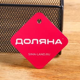 Полка для кухни Доляна, на липучках, 26×13.5×14 см, чёрная