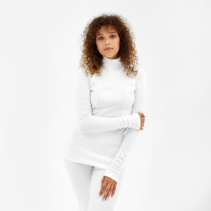 Термобельё женское (лонгслив, лосины) MINAKU, молочное, размер 52