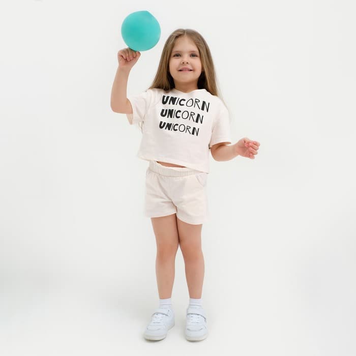 Шорты для девочки с рюшей KAFTAN «Unicorn», размер 38 (146-152)