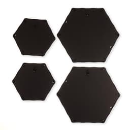 Набор настенных зеркал «Бамбук», зеркальная поверхность 22.7×20/15×13.2 см, цвет золотистый