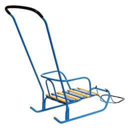 Санки детские «Ветерок 2», с ручкой, цвет голубой