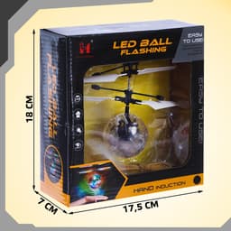 Летающий шар «Супербол», свет, работает от аккумулятора