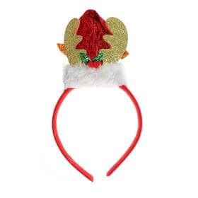 Ободок новогодний карнавальный «Колпак», с рожками, МИКС