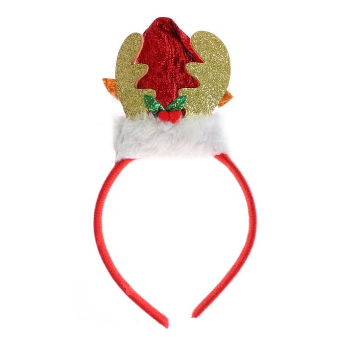 Ободок новогодний карнавальный «Колпак», с рожками, МИКС