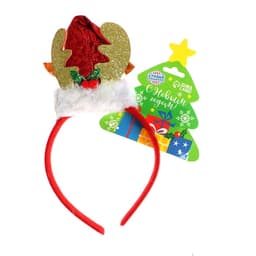 Ободок новогодний карнавальный «Колпак», с рожками, МИКС