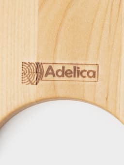 Столик - поднос для вина Adelica, менажница со складными ножками, на 2 персоны, d=32×1.8 см, дерево берёза