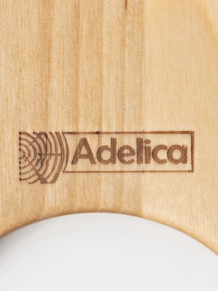 Столик - поднос для вина в форме сердца Adelica, с менажницей и складными ножками, на 2 персоны, d=30×1.8 см, дерево берёза