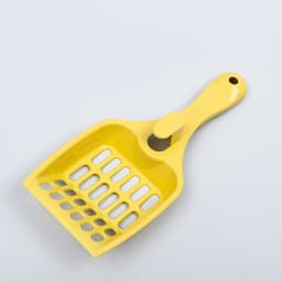 Совок для кошачьего туалета, 22.5×9.5×4 см, пластик, светло-жёлтый