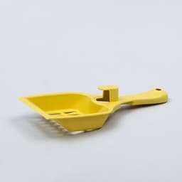 Совок для кошачьего туалета, 22.5×9.5×4 см, пластик, светло-жёлтый