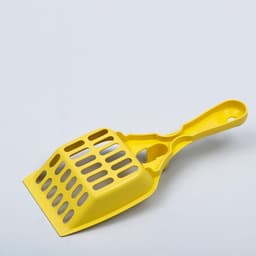 Совок для кошачьего туалета, 22.5×9.5×4 см, пластик, светло-жёлтый