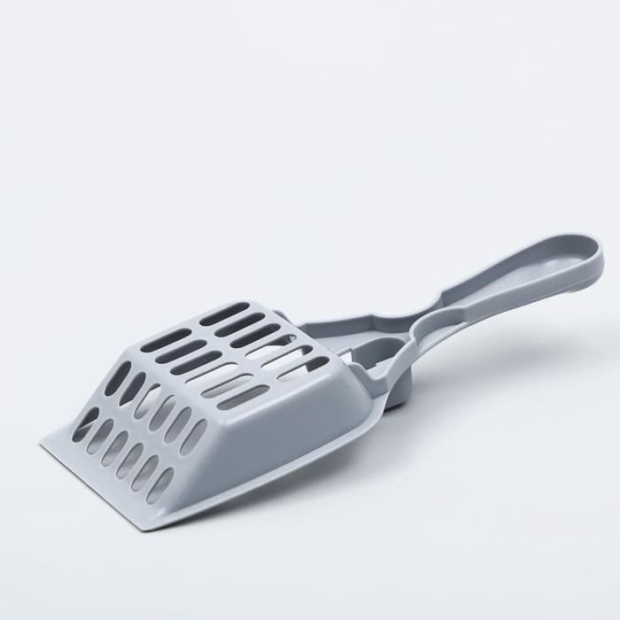 Совок для кошачьего туалета «Мур Мяу», 22.5×9.5×4 см, пластик, серый