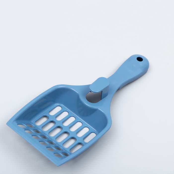 Совок для кошачьего туалета, 22.5×9.5×4 см, пластик, синий