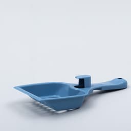 Совок для кошачьего туалета, 22.5×9.5×4 см, пластик, синий