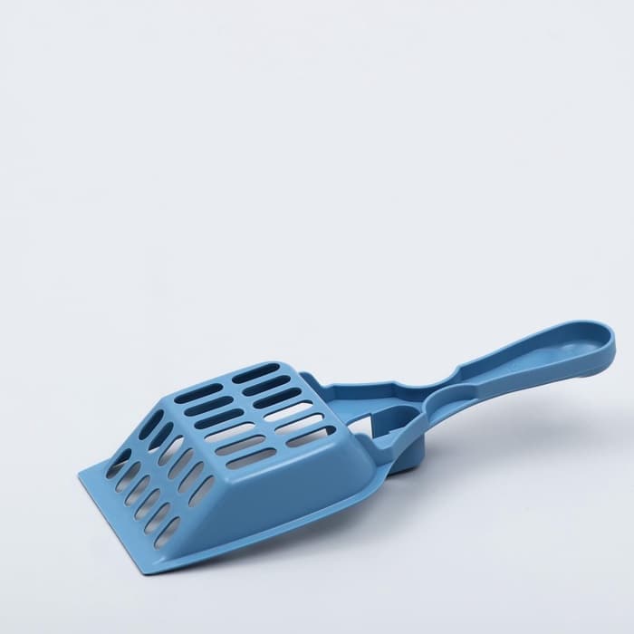 Совок для кошачьего туалета, 22.5×9.5×4 см, пластик, синий