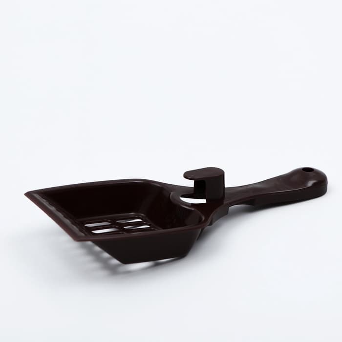 Совок для кошачьего туалета 22.5×9.5×4 см, шоколадный