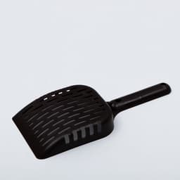 Совок для кошачьего туалета, пластик, пластик, цвет шоколадный