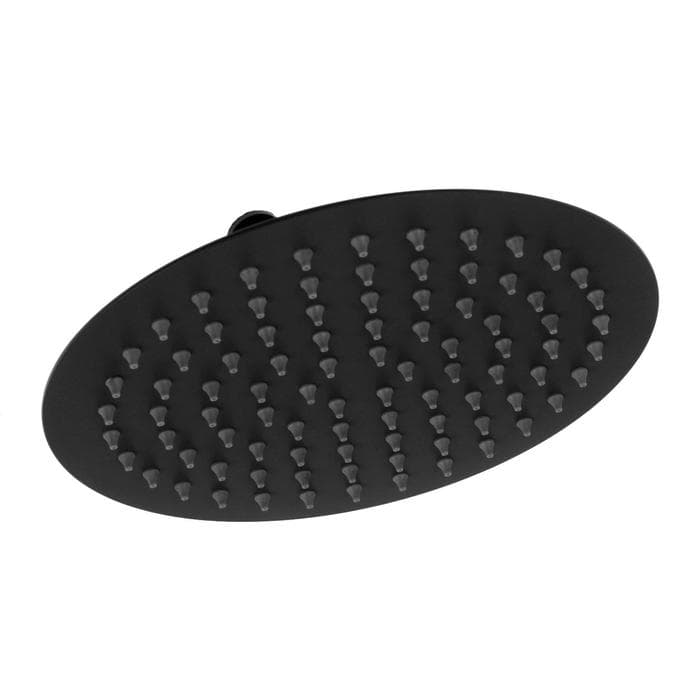 Лейка для душа Accoona А355F, тропическая, d=20 см, круг, нерж. сталь, черная