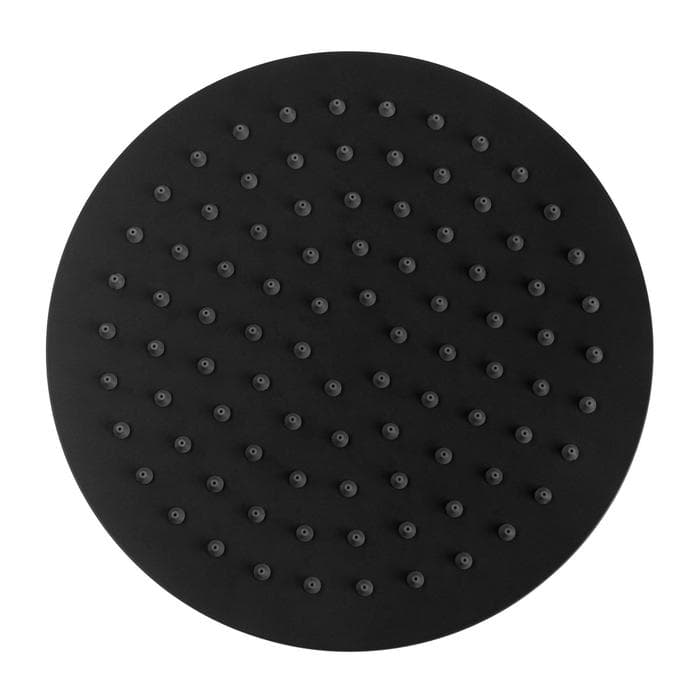 Лейка для душа Accoona А355F, тропическая, d=20 см, круг, нерж. сталь, черная