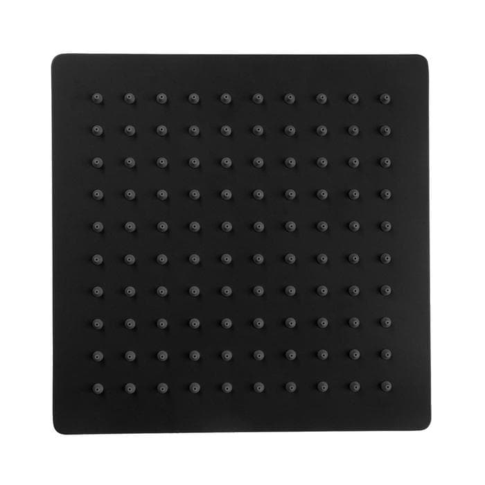 Лейка для душа Accoona А355F-1, тропическая, черная, 20×20 см, нерж. сталь