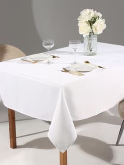 Скатерть «Этель» Cozy, 150×180 ±3 см, белая, плотность 192 г/м², хлопок с ВГМО