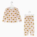 Пижама новогодняя детская: лонгслив, брюки, KAFTAN: Happy Holidays, рост 86-92 см
