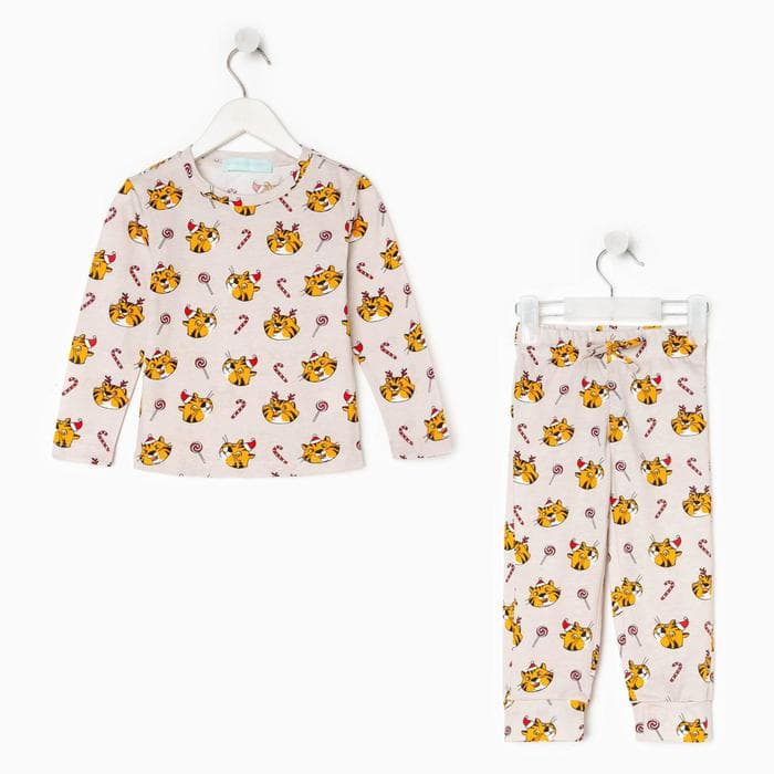 Пижама детская новогодняя KAFTAN Happy Holidays, размер 28 (86-92 см)