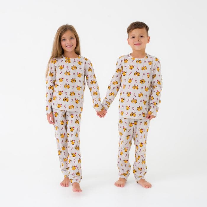 Пижама детская новогодняя KAFTAN Happy Holidays, размер 28 (86-92 см)