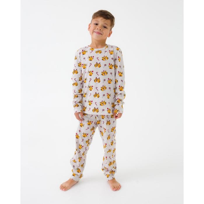 Пижама детская новогодняя KAFTAN Happy Holidays, размер 28 (86-92 см)